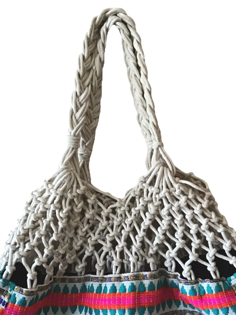 Circus by Sam Edelman Gentry Crochet Woven Embroidered Hobo Bag